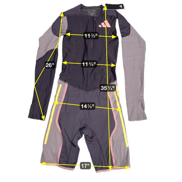 Adidas Pro Elite Team Promo LS Speedsuit 2024 Mens Small Purple IN1130 NEW - Picture 2 of 5